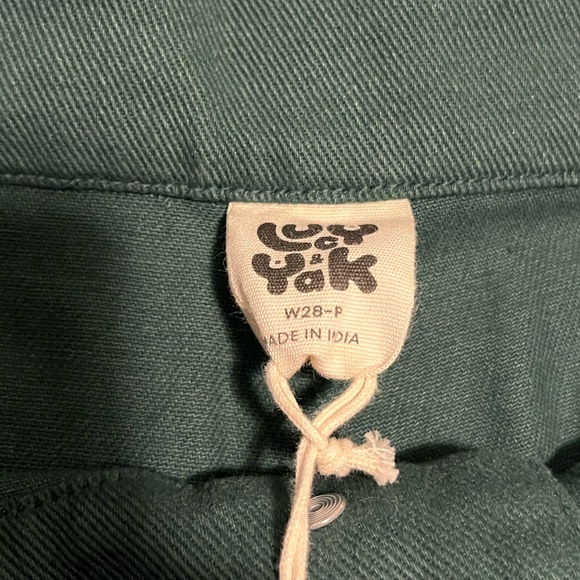 Lucy & Yak Posy Green Addison Jeans 28P / US 6 - Picture 4 of 5